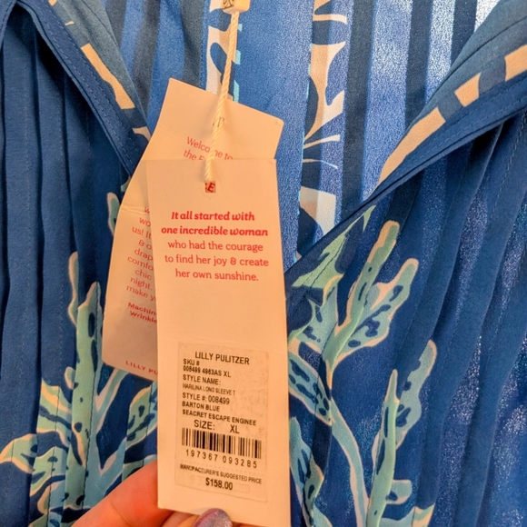 Lilly Pulitzer NWT XL Blouse - Picture 2 of 3